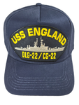 USS England DLG-22/CG-22 Ship HAT - Navy Blue - Veteran Owned Business - HATNPATCH