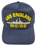USS England DLG-22/CG-22 Ship HAT - Navy Blue - Veteran Owned Business - HATNPATCH