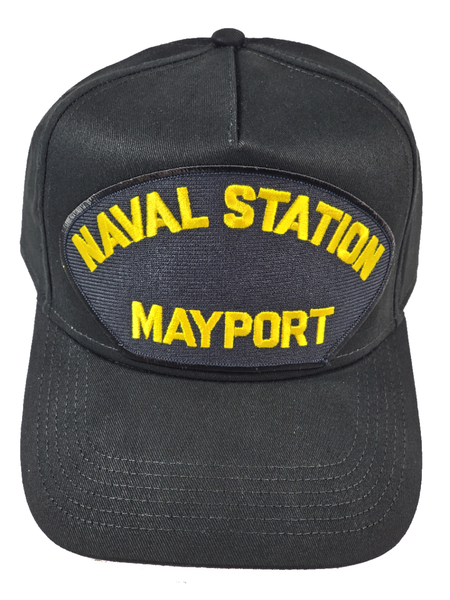 Naval Station Mayport HAT - Black - Veteran Owned Business - HATNPATCH