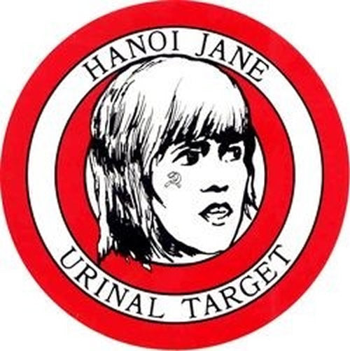 Hanoi Jane Urinal Target Stickers (5 per package) - 4 1/2 inch - HATNPATCH