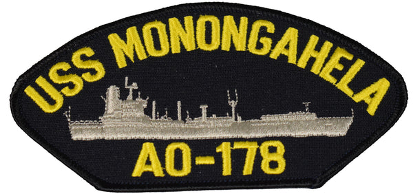 USS MONONGAHELA AO-178 SHIP PATCH - GREAT COLOR - Veteran Owned Business - HATNPATCH