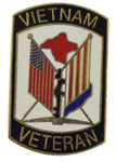 VIETNAM VETERAN HAT PIN - HATNPATCH