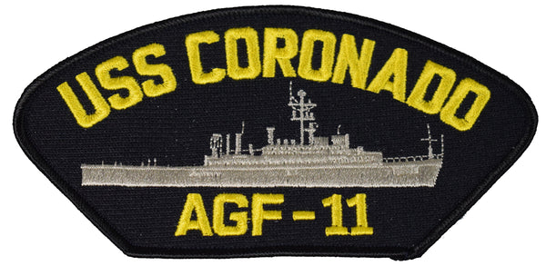 USS CORONADO AGF-11 SHIP PATCH - GREAT COLOR - Veteran Owned Business - HATNPATCH