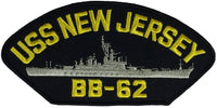 USS NEW JERSEY BB-62 PATCH - Multi-colored - Veteran Owned Business - HATNPATCH