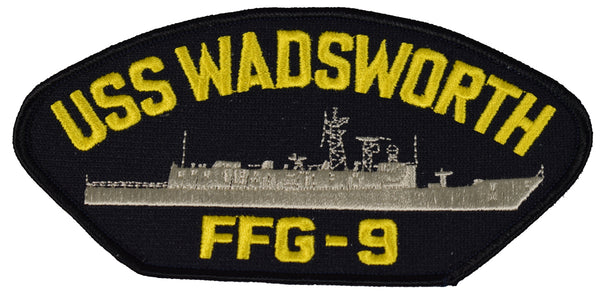 USS WADSWORTH FFG-9 SHIP PATCH - GREAT COLOR - Veteran Owned Business - HATNPATCH