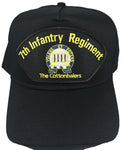 US Army 7th Infantry Regiment HAT - Black - Veteran Owned Business - HATNPATCH