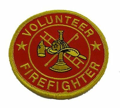 VOLUNTEER FIREFIGHTER PATCH AX HAT LADDER EMERGENCY SERVICES FIRST 1ST RESPONDER - HATNPATCH