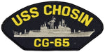 USS CHOSIN CG-65 SHIP PATCH - GREAT COLOR - Veteran Owned Business - HATNPATCH