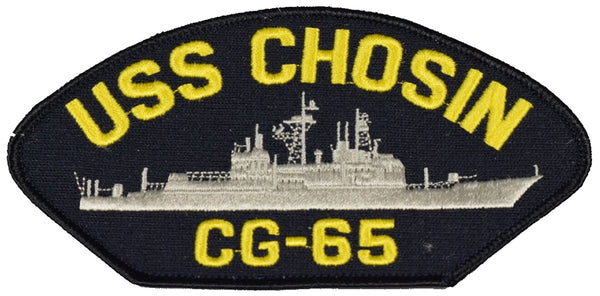 USS CHOSIN CG-65 SHIP PATCH - GREAT COLOR - Veteran Owned Business - HATNPATCH