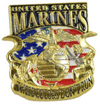 USMC Never Run Pin - HATNPATCH