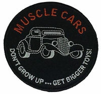 MUSCLE CARS DONT GROW UP GET BIGGER TOYS PATCH TRUCK RETRO COLLECTOR CLASSIC - HATNPATCH