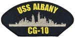 USS ALBANY CG-10 SHIP PATCH - GREAT COLOR - Veteran Owned Business - HATNPATCH