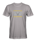 United States Paratrooper Jump Wing T-Shirt-V1 Gold Letters - HATNPATCH