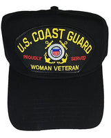 US COAST GUARD WOMAN VETERAN HAT - HATNPATCH