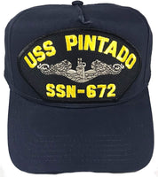 USS PINTADO SSN-672 (Silver Dolphin) HAT - HATNPATCH