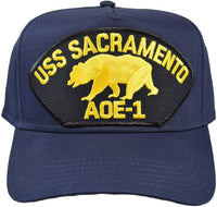 USS SACRAMENTO AOE-1 W/BEAR HAT - HATNPATCH